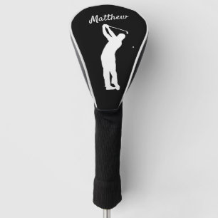 Golf Head Cover mit Monogramm "golfer Matthew" B&W Headcover
