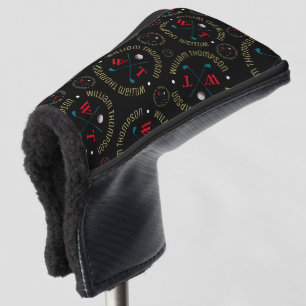 Golf Head Cover mit seinem Namen und Initialen Bla Headcover