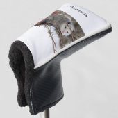 Golf Head Cover Opossum Natur Headcover (3/4 Vorderseite)