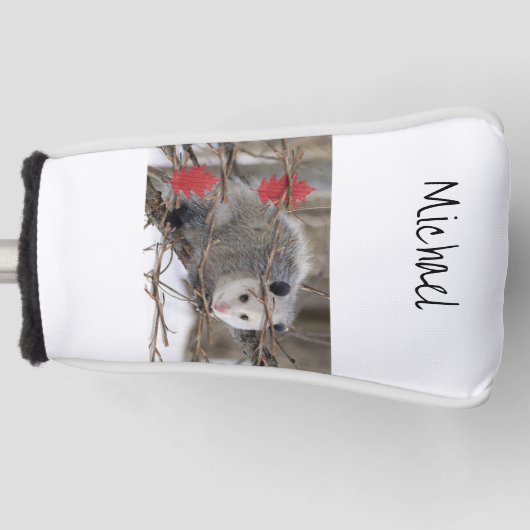 Golf Head Cover Opossum Natur Headcover (Vorderseite)