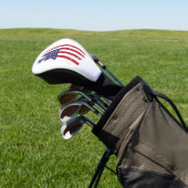 *~* Golf Head Cover Patiotic Grunge USA Flag Headcover (In SItu)