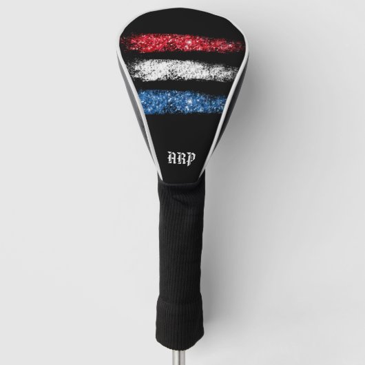 *~* Golf Head Cover Patiotic Modern USA Flag Headcover (Vorderseite)