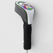 Golf Head Cover - Peace & Love Headcover (angewinkelt)
