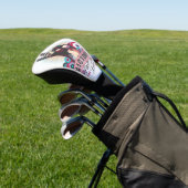 Golf Head Cover – Victory Peace & Love Pop-Art  Headcover (In SItu)