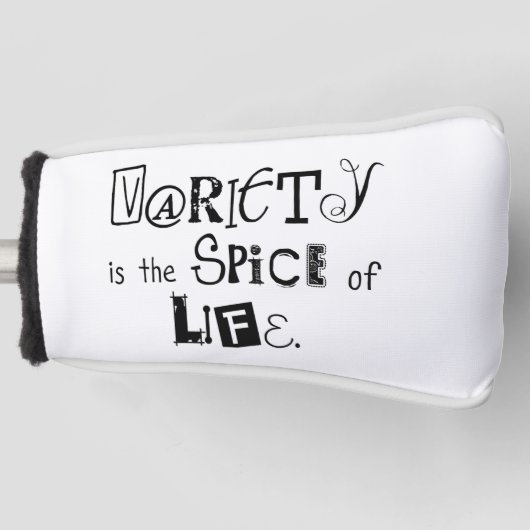 Golf Head Cover Weiße Vielfalt ist der Gewürz des Golf Headcover (Vorderseite)