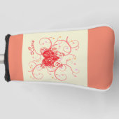 Golf Head Covers mit Wild Heart Design Headcover (Vorderseite)