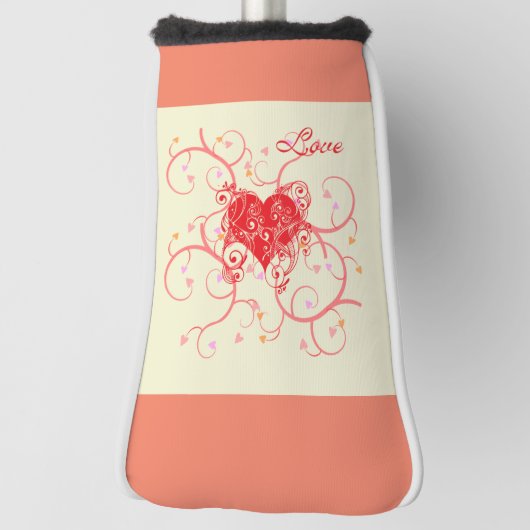 Golf Head Covers mit Wild Heart Design Headcover (Rotieren 90)