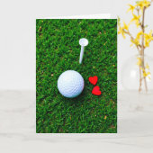 Golf Hearts Süßeste Karte (Gelbe Blume)