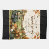 Golf Herbstliches Golfplatz-Design für Golfer Geschirrtuch (Horizontal)