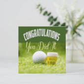 Golf Herzlichen Glückwunsch, dass Sie es für Golfe (Stehend Vorderseite)