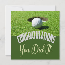 Golf Herzlichen Glückwunsch, dass Sie es für Golfe