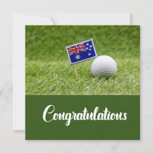 Golf Herzlichen Glückwunsch, dass Sie es für Golfe