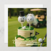 Golf Herzlichen Glückwunsch für Golfer Braut und B (Vorne/Hinten)