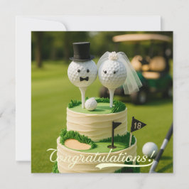 Golf Herzlichen Glückwunsch für Golfer Braut und B