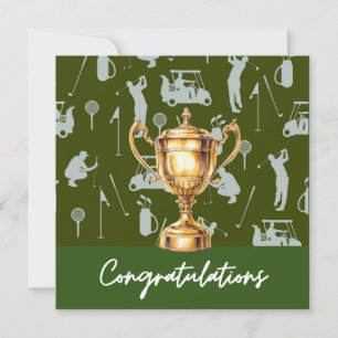 Golf Herzlichen Glückwunsch Golf zum Thema Golfer