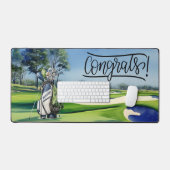 GOLF Herzlichen Glückwunsch zu Par! Golf Abschluss Schreibtischunterlage (Tastatur & Maus)