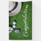 Golf Herzlichen Glückwunsch zum Golfschuh-Hutputte Banner (Vertikal)