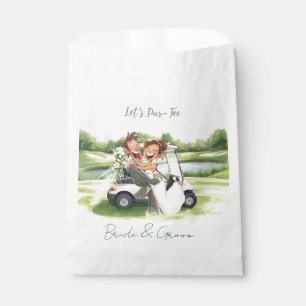Golf-Hochzeit Braut und Bräutigam Party Golf-Thema Geschenktütchen