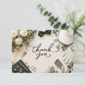 Golf-Hochzeit Danke (Stehend Vorderseite)