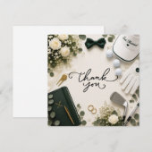 Golf-Hochzeit Danke (Vorne/Hinten)