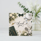Golf-Hochzeit Danke (Stehend Vorderseite)