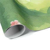 Golf-Hochzeit herzförmiger Golfplatz Geschenkpapier (Rolleneckpunkt)