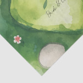 Golf-Hochzeit herzförmiger Golfplatz Seidenpapier (Ausschnitt)