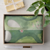 Golf-Hochzeit herzförmiger Golfplatz Seidenpapier (Geschenk)