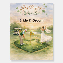 Golf-Hochzeit Lucky in Love St. Patrick's Day-Them