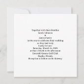 Golf Hochzeit Lucky in Love St. Patrick's Day Them Einladung (Rückseite)