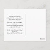 Golf-Hochzeit Sichern Sie das Datum Postkarte (Rückseite)