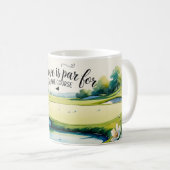 Golf Hochzeit Thema auf dem Platz Kaffeetasse (VorderseiteRechts)