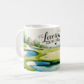 Golf Hochzeit Thema auf dem Platz Kaffeetasse (Vorderseite Links)