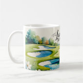 Golf Hochzeit Thema auf dem Platz Kaffeetasse (Links)