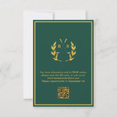 Golf-Hochzeits-RSVP-Karte QR-Code optional RSVP Karte (Rückseite)