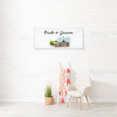 Golf Hochzeitsbräu Golf Tee mit Liebe Banner (Insitu)