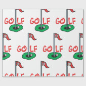 Golf Hole Geschenkpapier (Flach)