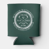 Golf Hole in einem benutzerdefinierten Smaragdgrün Dosenkühler (Vorderseite)