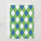 Golf Hole in einem Geburtstag Einladung (Rückseite)