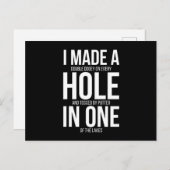 Golf Hole in einem Golfer Geschenk Postkarte (Vorne/Hinten)