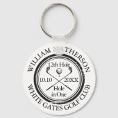 Golf Hole in einem klassischen Custom Schlüsselanhänger (Vorderseite)