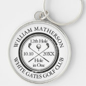 Golf Hole in einem klassischen Personalisierten Schlüsselanhänger (Vorne)