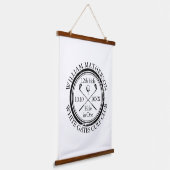 Golf Hole in einem klassischen Personalisierten Wandteppich Mit Holzrahmen (Gewinkelt)