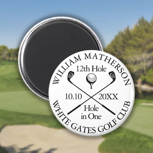 Golf Hole in einem Personalisierten, modernen Magnet