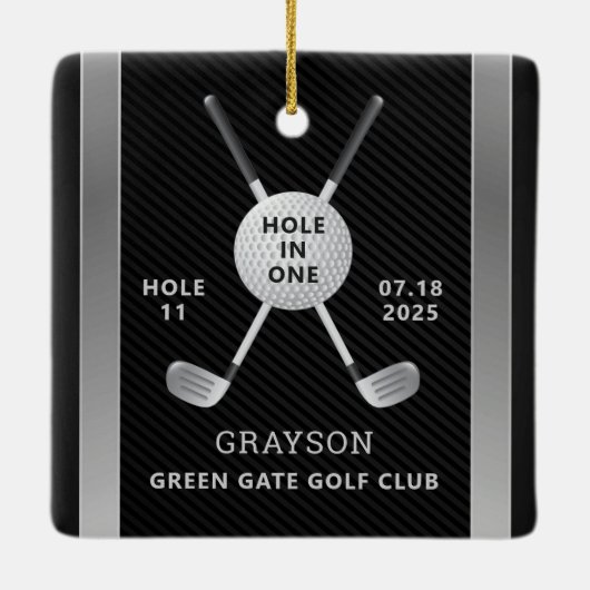 Golf Hole in einer Keramik Keramikornament (Rückseite)