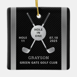 Golf Hole in einer Keramik Keramikornament