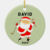 Golf Hole-in-one-Collectible Keramik Ornament (Hinten)