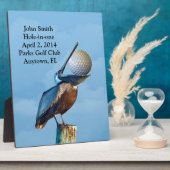 Golf Hole-in-One-Gedenkfeier individuell anpassbar Fotoplatte (Seite)