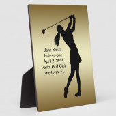 Golf Hole-in-One-Gedenkfeier individuell anpassbar Fotoplatte (Seite)