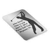 Golf Hole-in-One-Gedenkfeier individuell anpassbar Magnet (Rechte Seite)